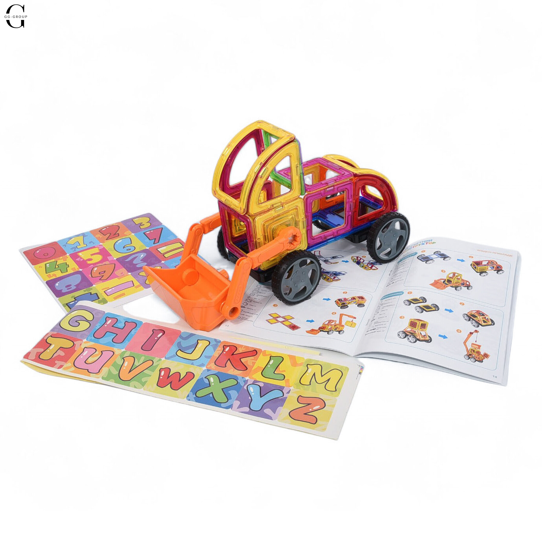 Магнитный конструктор 145 деталей стройтехника Magnit/Magical/LIMO TOY